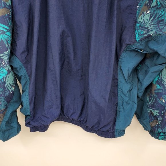 Vintage Nike Blue‎ Teal Abstract Windbreaker Jacket Small 90s Streetwear Skater - Picture 10 of 10